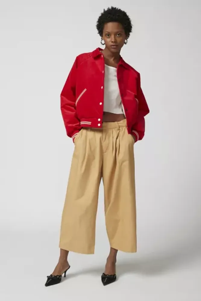 Urban Outfitters BDG Grandpa Twill Cropped Trouser Pant