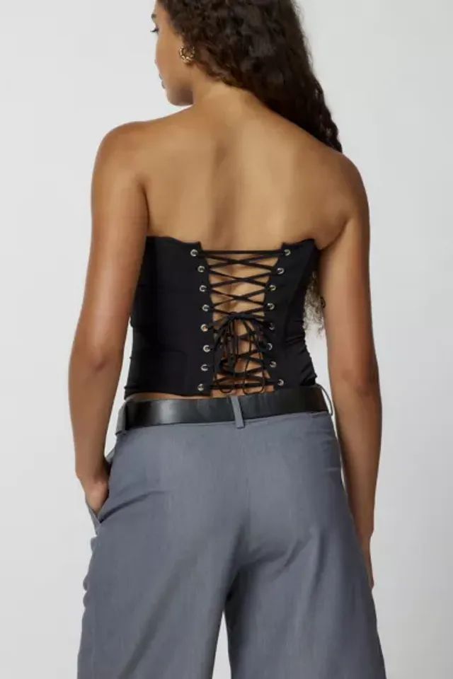 Out From Under Kiera Mesh Corset Bodysuit  Urban Outfitters Mexico -  Clothing, Music, Home & Accessories