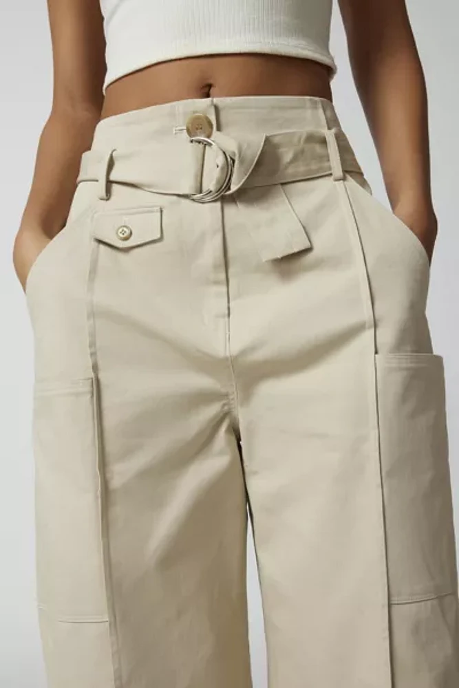 Geel Harper Belted Trouser Pant