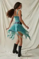 Kimchi Blue Ilana Mesh Drapey Mini Dress