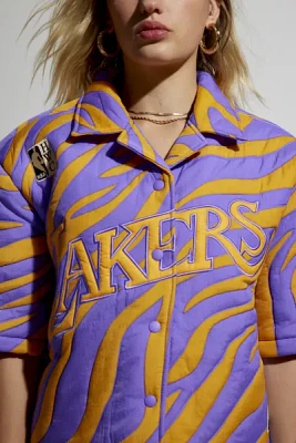 Mitchell & Ness X Melody Ehsani Los Angeles Lakers Puffer Shirt