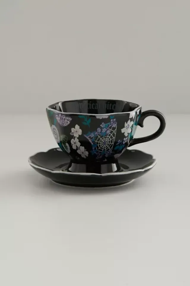 Urban Outfitters Mystical Graphic Tea Cup & Saucer Set