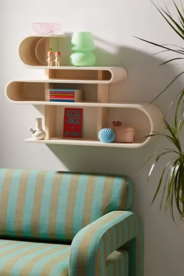 Kamal Entryway Multi-Hook Wall Shelf