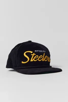 New Era Pittsburgh Steelers The Golfer Corduroy Snapback Hat