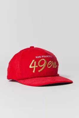 New Era San Francisco 49ers Corduroy Golfer Snapback Hat