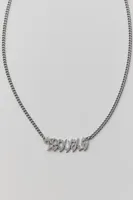 Personal Fears Trouble Nameplate Chain Necklace