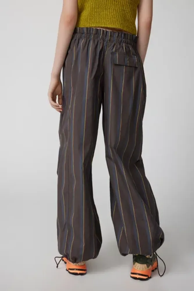 Urban Outfitters Uo Low-rise Pinstripe Bengaline Flare Trousers in