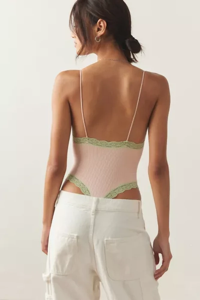 Out From Under Lace-Trim Bodysuit