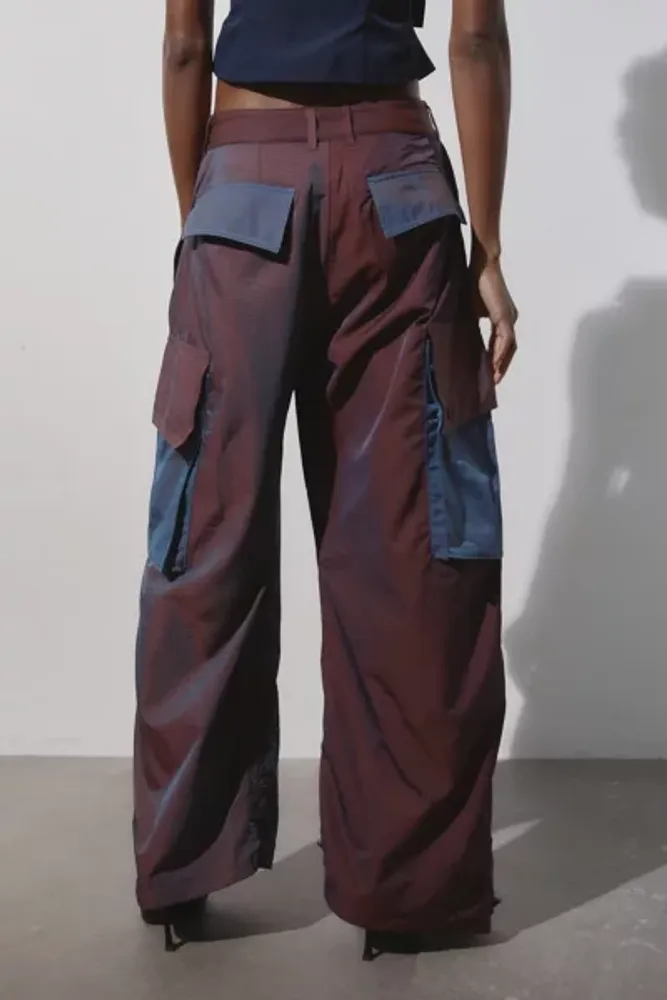 Bdg Urban Outfitters Luca Cotton & Linen Cargo Pants in Ecru