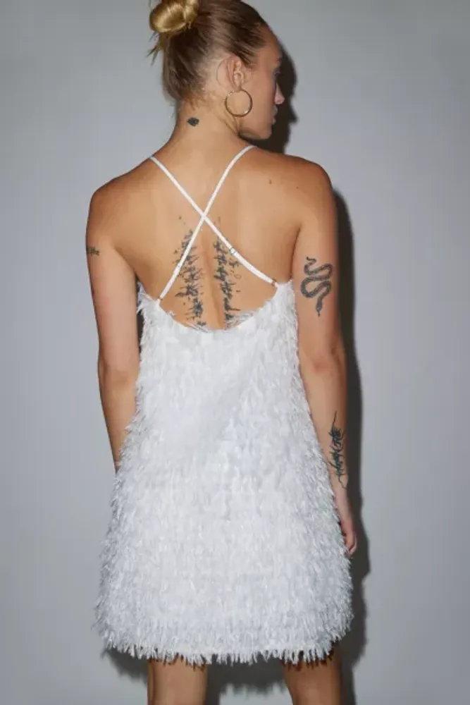 Glamorous Iridescent Textured Mini Dress