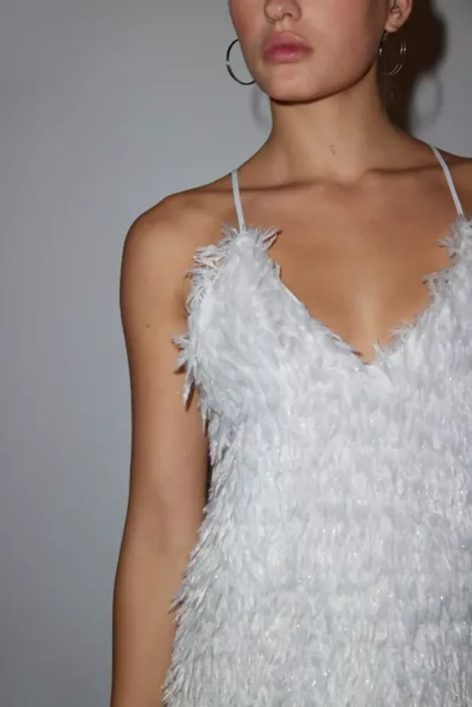 Glamorous Iridescent Textured Mini Dress