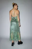 Glamorous Sequin Tassel Maxi Dress