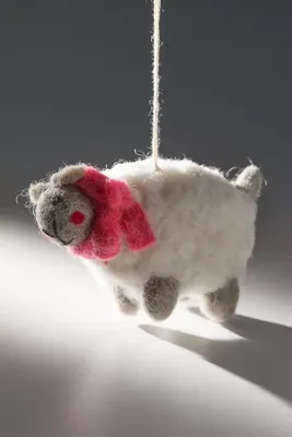 Fluffy Sheep Ornament