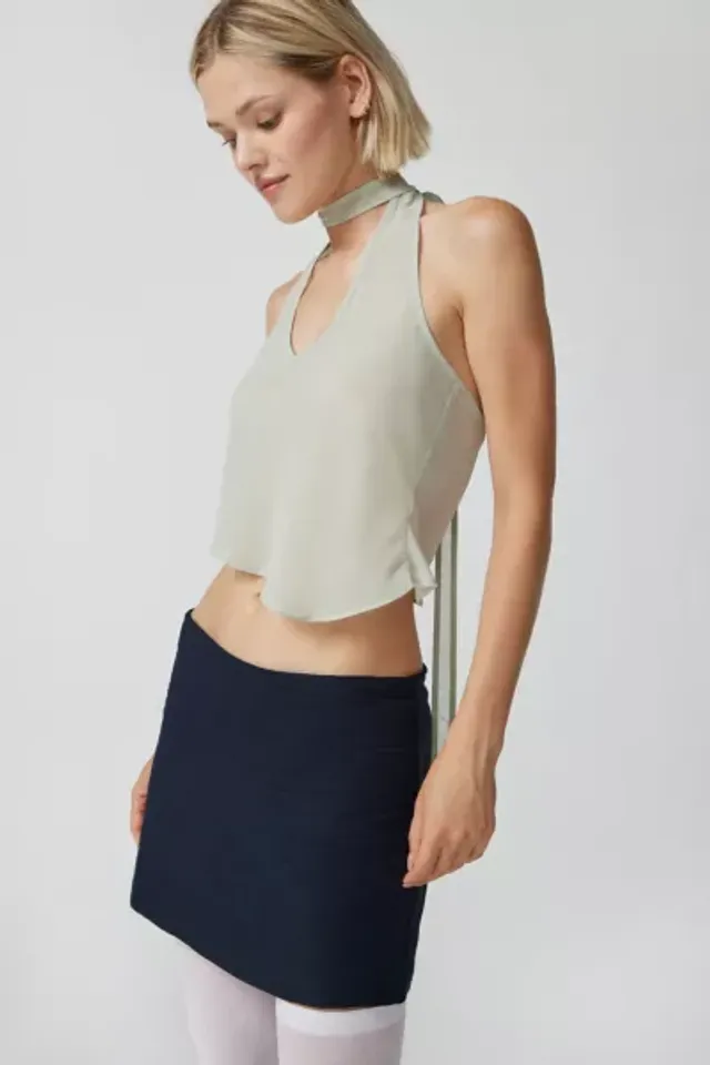 Urban Outfitters Lioness Barely There Sheer Tie-Front Top