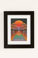 InkTally Rainbow River Let’s Take A Trip Art Print