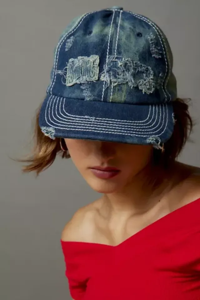 URBAN OUTFITTERS DENIM BUCKET HAT -the brim is... - Depop