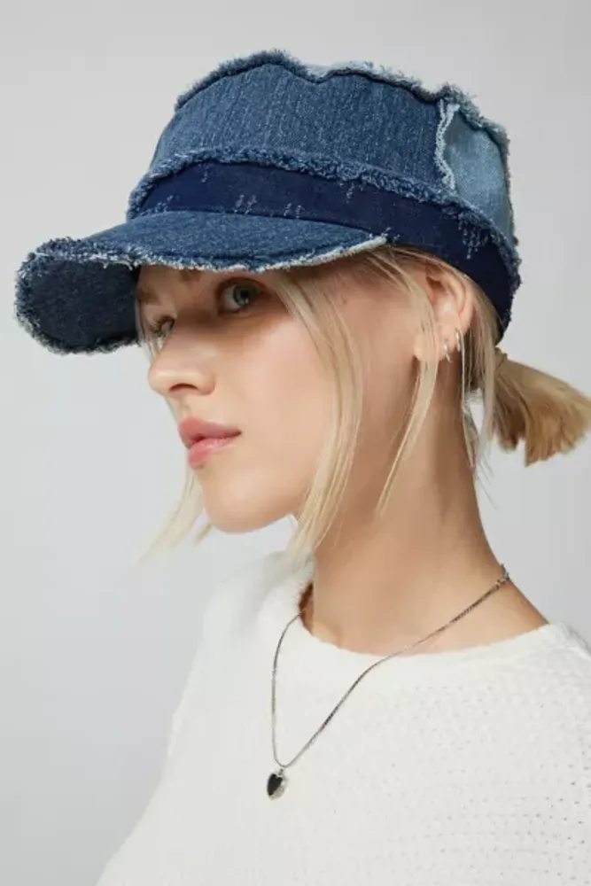 Denim Patchwork Bucket Hat