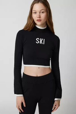 Year Of Ours Ski Bell Sleeve Cropped Sweater