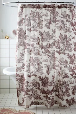 Frog Toile Shower Curtain