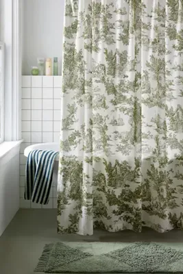 Frog Toile Shower Curtain
