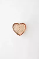 Mini Lidded Glass Heart Trinket Jar