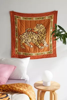 Tiger Quilted Wall Hanging