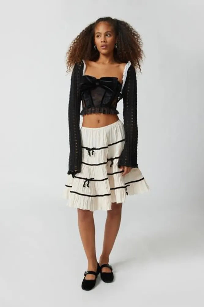 Urban Outfitters Out From Under Belle Lace & Bows Corset