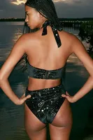 Beach Riot Jessica Celestial Beaded Bikini Top