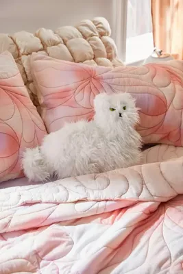 Furry Cat Throw Pillow