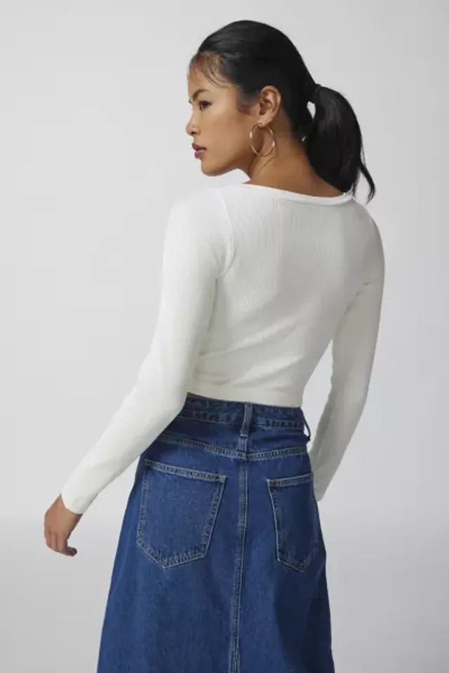 Out From Under Elias Seamless Notch Neck Top  Urban Outfitters Singapore -  Clothing, Music, Home & Accessories