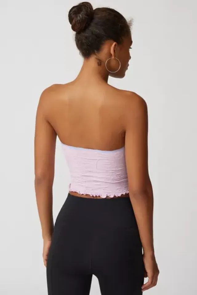 Out From Under Flora Seamless Lace-Trim Tube Top