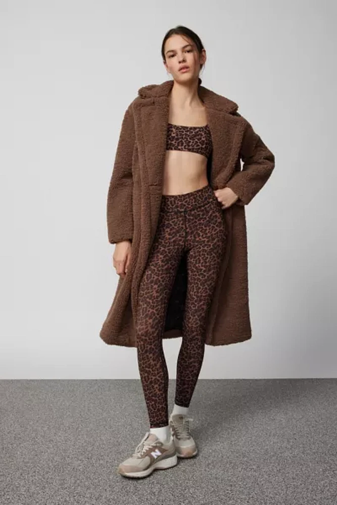 The Upside Biarritz Leopard Print Midi Legging