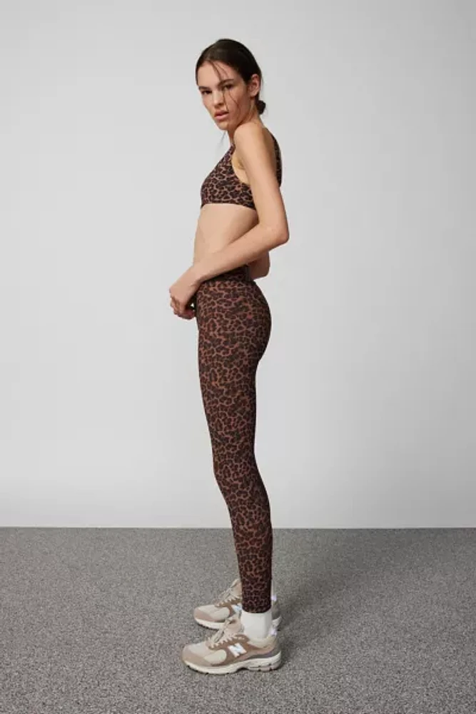 The Upside Biarritz Leopard Print Midi Legging