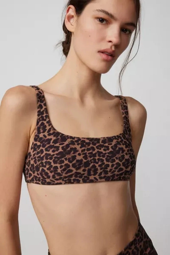 The Upside Biarritz Rory Leopard Print Bra Top