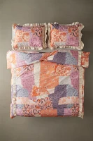 Floral Patchwork Ruffle Duvet Cover