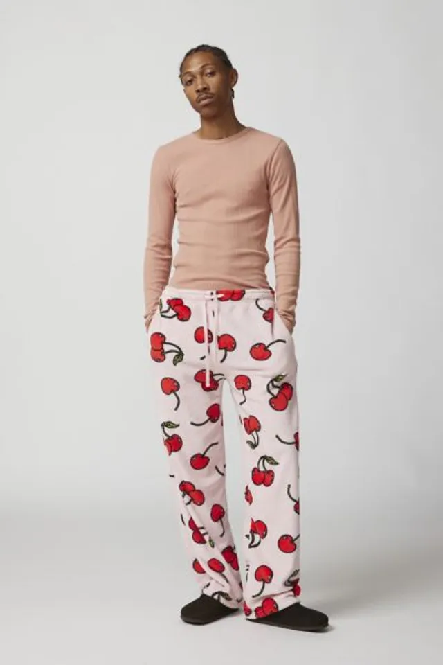Urban Outfitters Cherry Icon Plush Lounge Pant