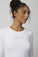 French Connection Hot As Fcuk Long Sleeve Tee
