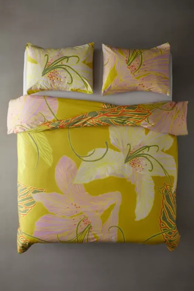 Floral Patchwork Ruffle Duvet Cover