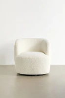 Dover Faux Sheepskin Swivel Chair