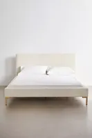 Rosalie Faux Sheepskin Platform Bed