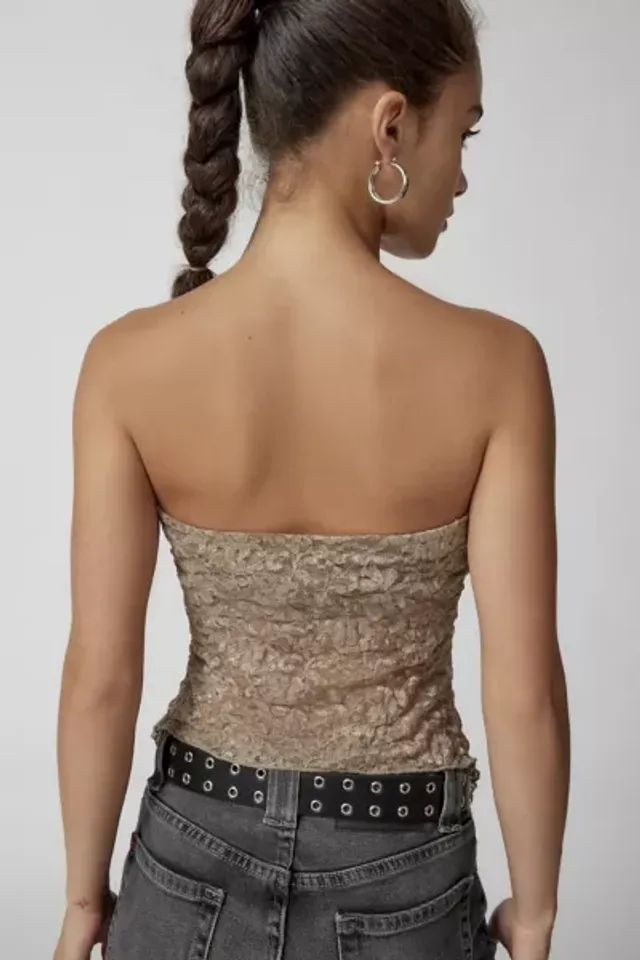 Urban Renewal Remnants Witchy Lace Tube Top  Lace tube top, Tube top,  Straight across neckline
