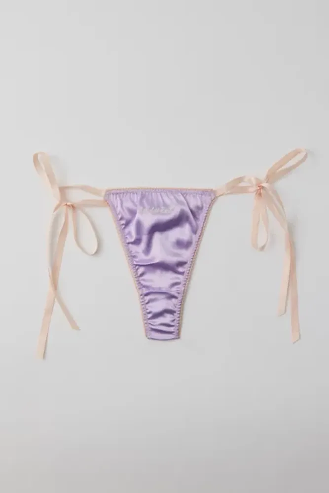 Out From Under Sweet Nothings Satin Bow Thong