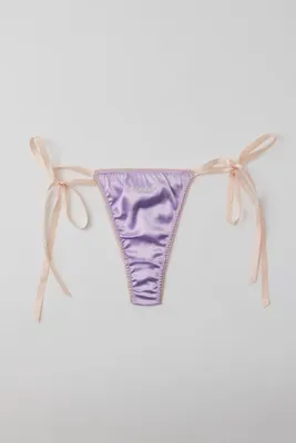 Out From Under Sweet Nothings Satin Bow Thong