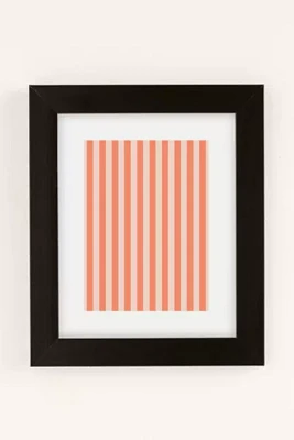 Miho Baby Orange Stripe Art Print