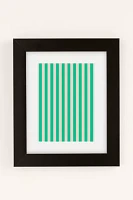 Miho Minted Stripe Art Print