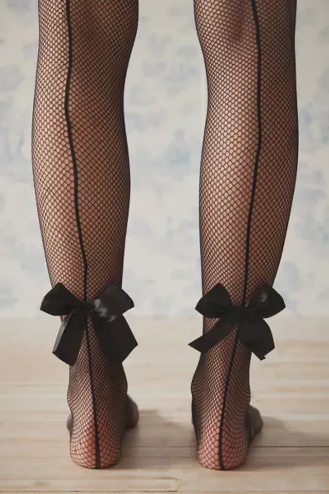 UO Heart Mesh Tights