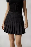 Urban Renewal Remade Pleated Plaid Mini Skirt
