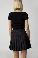 Urban Renewal Remade Pleated Plaid Mini Skirt