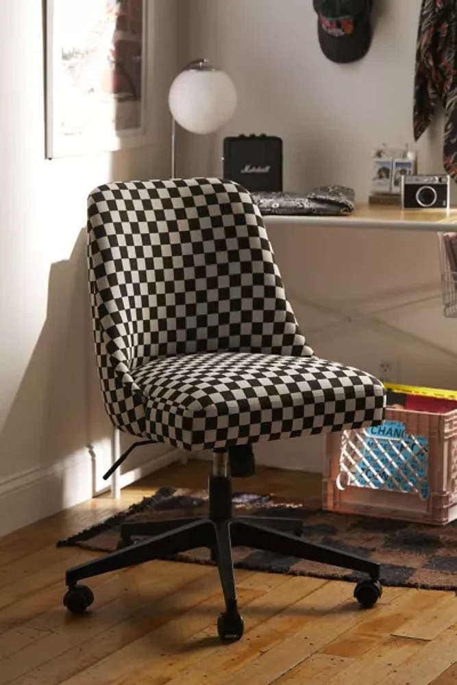 Lanney Checkered Adjustable Desk Chair