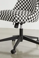 Lanney Checkered Adjustable Desk Chair